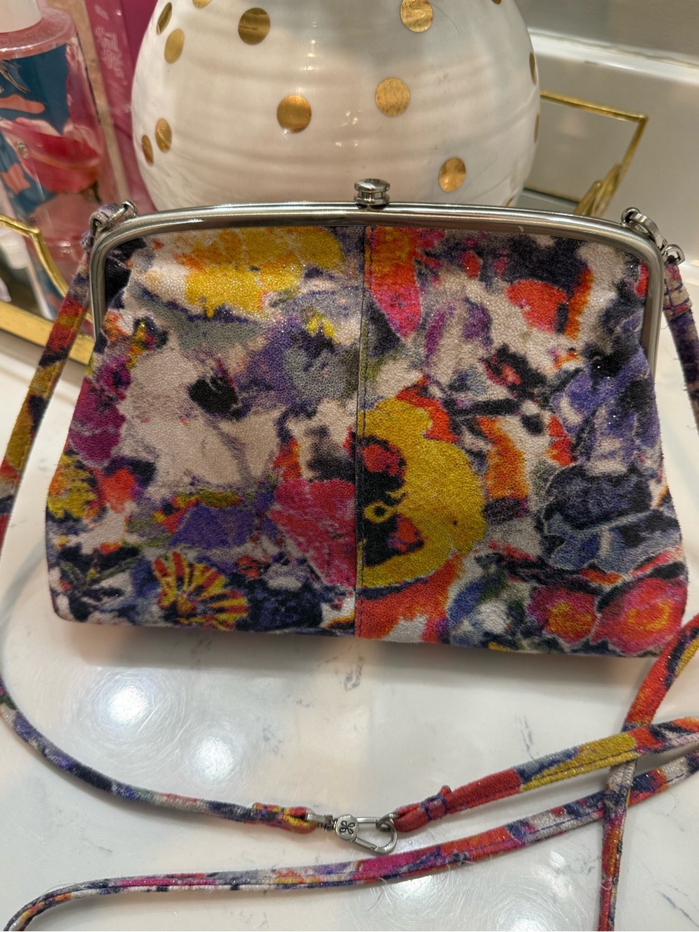 HOBO NWT Multicolor Floral leather purse - Picture 2 of 11